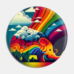 The Rainbow Elephant. Pin