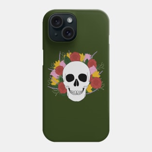 Skull and Flowers Phone Case