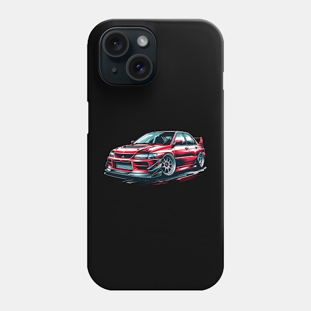 Lancer Evo 9 Phone Case by raventink