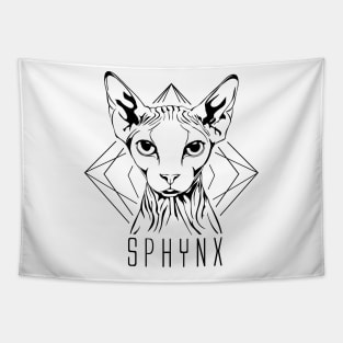 Canadian Sphynx cat portrait cats Tapestry