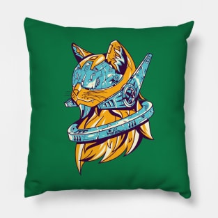 future cat illustration Pillow