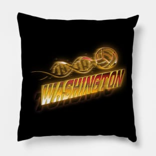 Graphic Basketball Washington Proud Name Teams Vintage Pillow