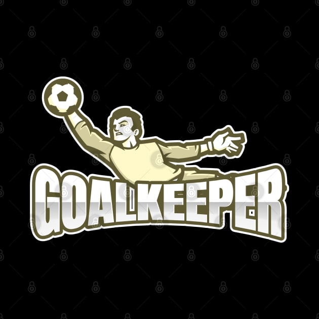 Football goalkeeper - yellow by BB Funny Store