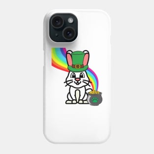 Funny Bunny is a leprachaun Phone Case