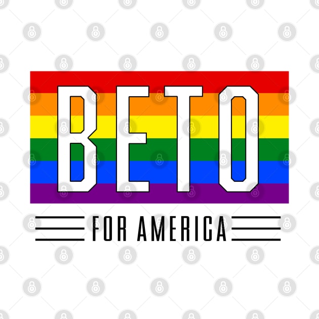 Beto Orourke For America 2024 | Beto O'Rourke 2022 Texas Governor | LGBT Gay Pride T-Shirt by BlueWaveTshirts