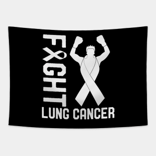 Fight Lung Cancer Awareness Month Ribbon Survivor Fighter Tapestry