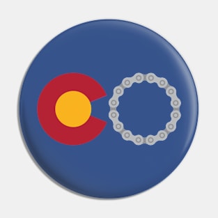 Colorado cyclist Pin