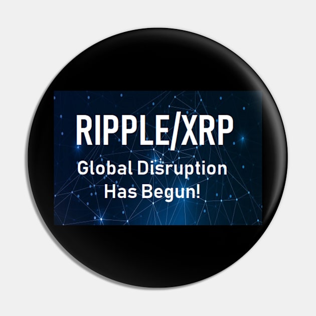 Ripple XRP (Front & Back Designs) Pin by DigitalNomadInvestor