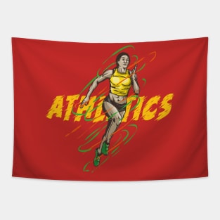 athletic olympic games Tapestry