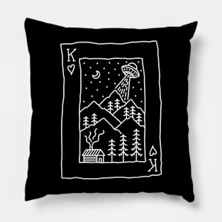 King of Nature Playing Card 3 Pillow