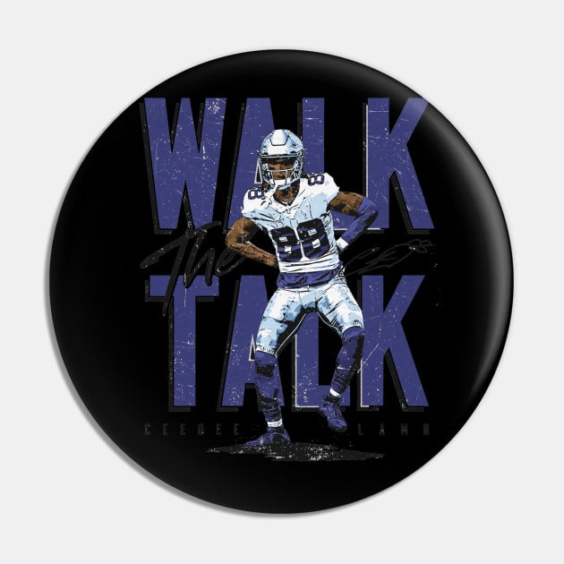 CeeDee Lamb Dallas Walk The Talk Pin by Chunta_Design