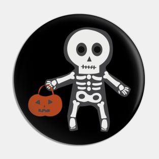 Chic Skeleton Charm: Spooky Halloween Pin