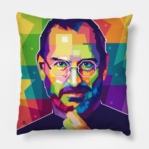 Steve Jobs Pillow by Alanside