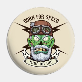 Zombie Biker Pin