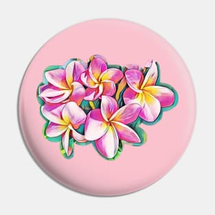 Plumeria passion Pin