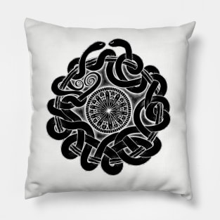 Tangled Serpents at Midnight Pillow