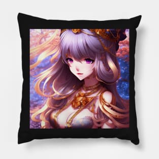 Anime Woman Portrait Pillow