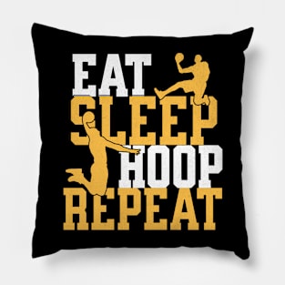 Eat Sleep Hoop Repeat Pillow