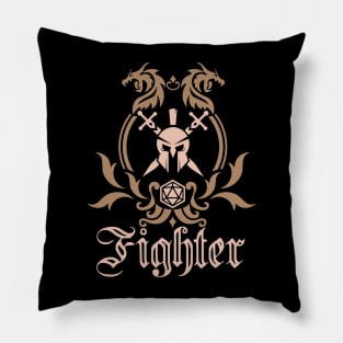 D&D Fighter Simple Class Emblem Pillow