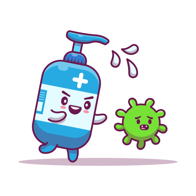 Cute Hand Sanitizer Catch Up Virus by Catalyst Labs