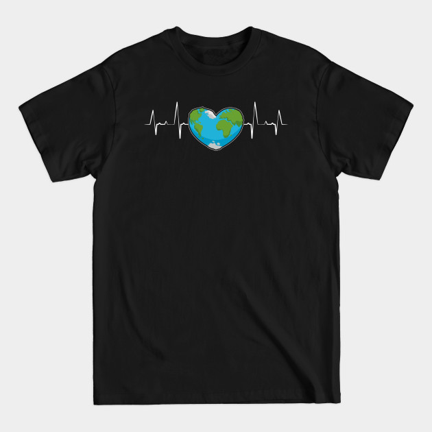 Disover Earth Planet Heartbeat - Space Lover Solar System - Planet Earth - T-Shirt