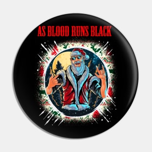 AS BLOOD RUNS BLACK BAND XMAS Pin