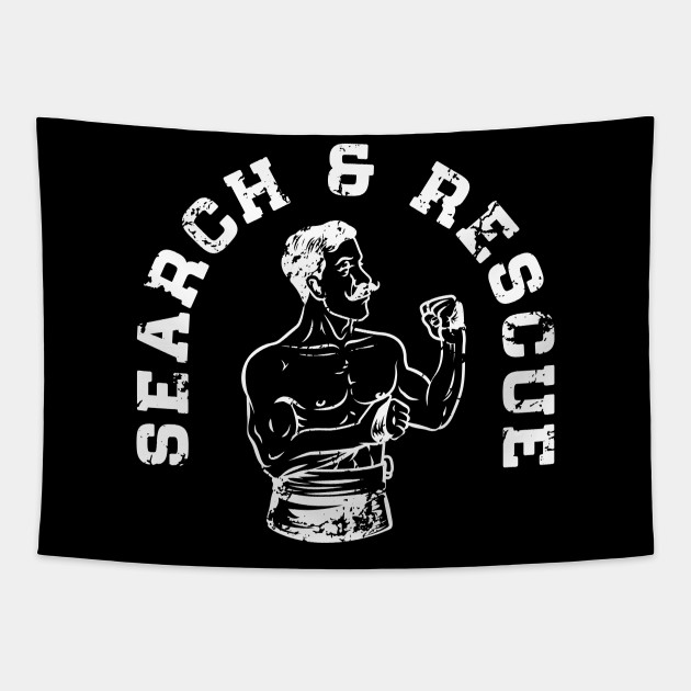 Search Rescue Logo Search Rescue Tapestry Teepublic
