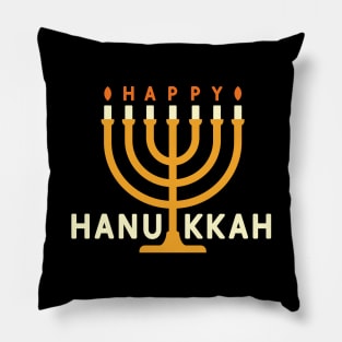 Menorah Happy Hanukkah Pillow