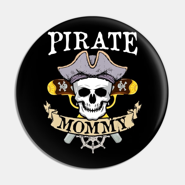 Pirate Mommy Halloween Matching Family Costume Gift Pin by williamarmin