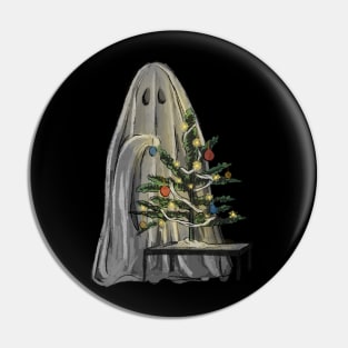 Ghost decorating tree Pin