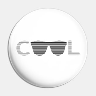 Cool - sunglass - black and gray. Pin