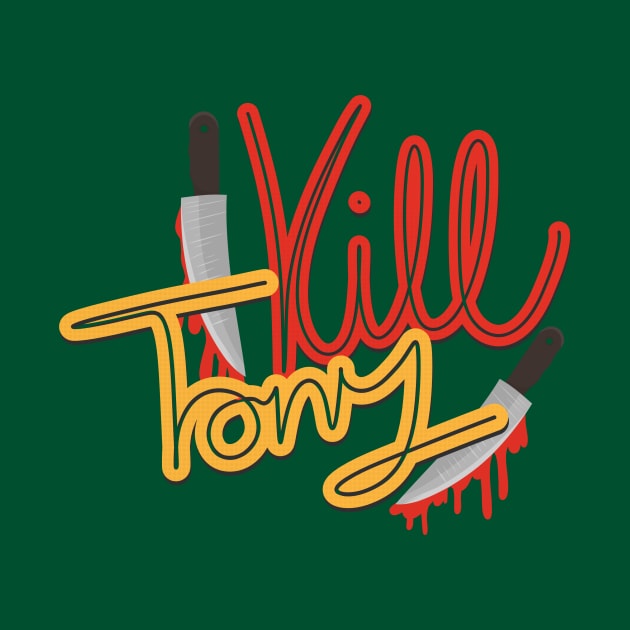 Kill Tony Podcast Handwritten Design With Knives by Ina