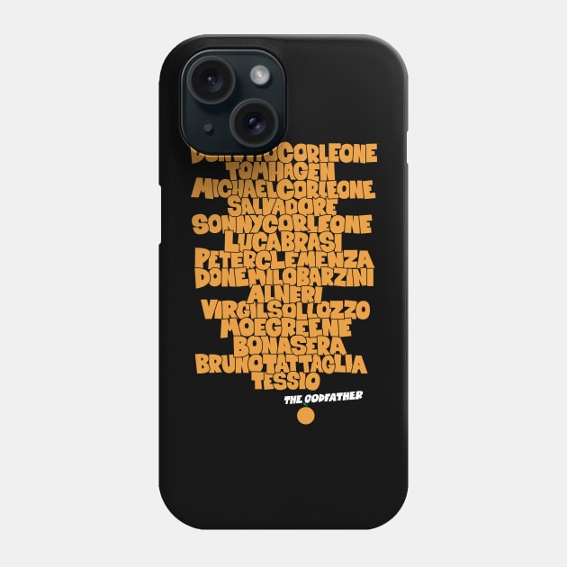 The Godfather: Tribute to the Main Actors of the Classic Phone Case by Boogosh