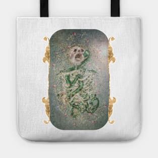 Persephone Eternal Love: Gothic Watercolor skeleton. Snake, Pomegranate Tote