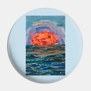 Calming Water Collage Pin