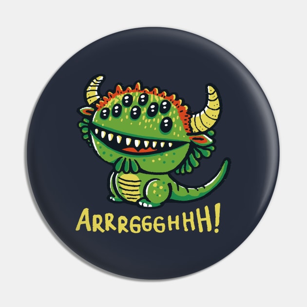 The cute black beast of Arrrggghhh Pin by Walmazan