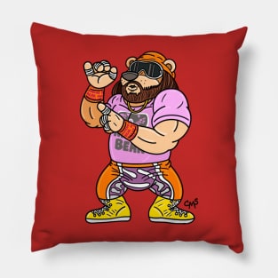 Macho Bear Grizzly Savage! Pillow