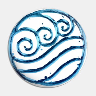 Legend of Korra Avatar water tribe symbol Pin