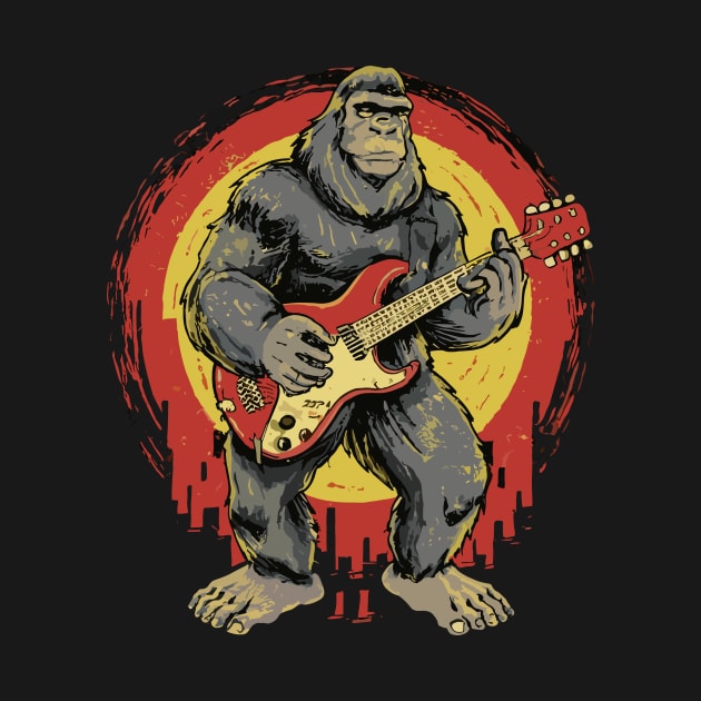 sasquatch rock on bigfoot by SecuraArt