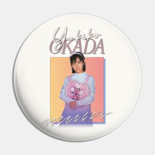 Yukiko Okada / Retro 80s Fan Design Pin