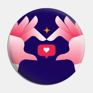 Love and Support Pin