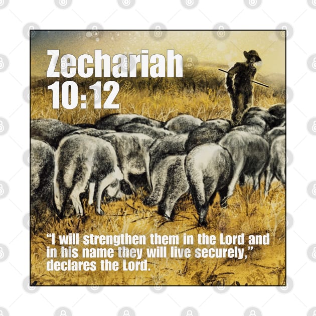 Zechariah 10:12 by Bible Verses by Deb