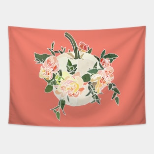 Floral Pumpkin Tapestry