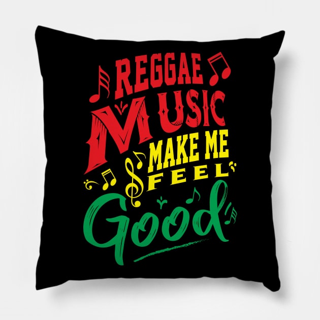 Reggae Music Pillow by Dojaja