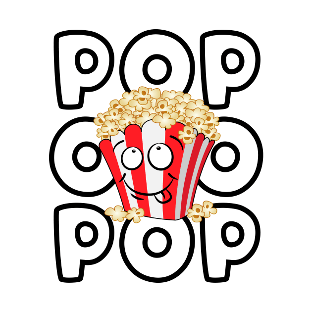 Love Popcorn 2 T-Shirt Funny Popcorn Lovers by teeleoshirts