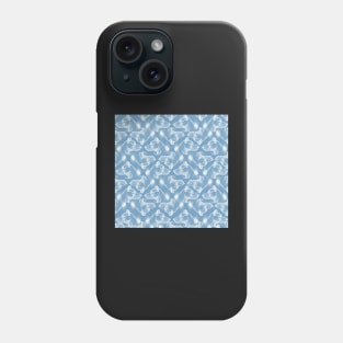 Pattern with a drawing of a dog head in profile Phone Case