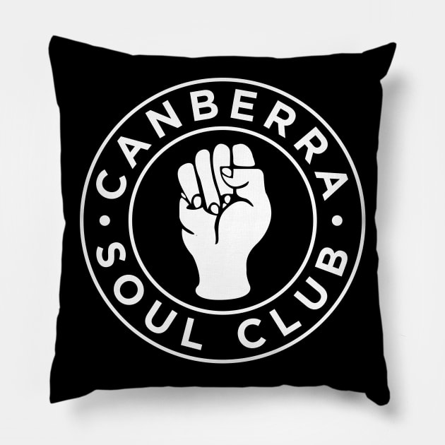 Canberra Soul Club Pillow by modernistdesign