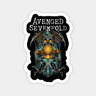 Avenged Sevenfold A7X Deathbat Icon Intricate Art Design Magnet