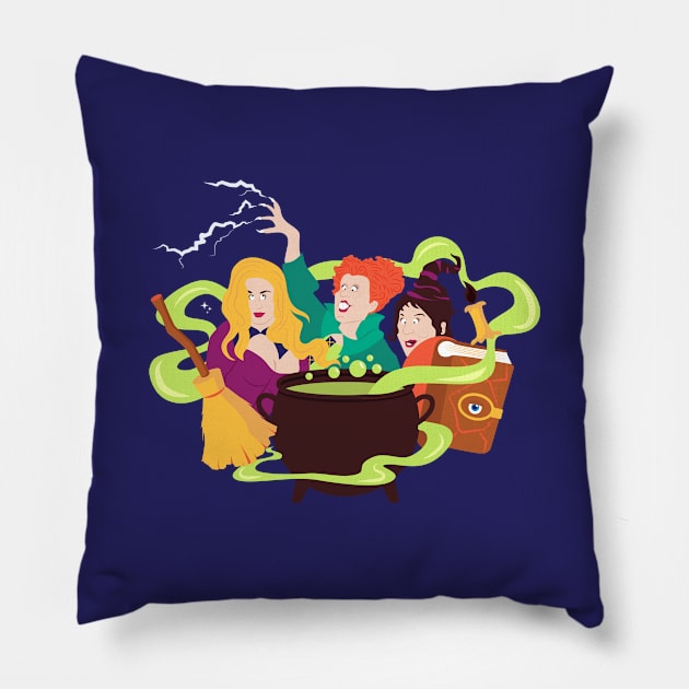 It's just a bunch of hocus pocus Pillow by SarahLouiseNicholson