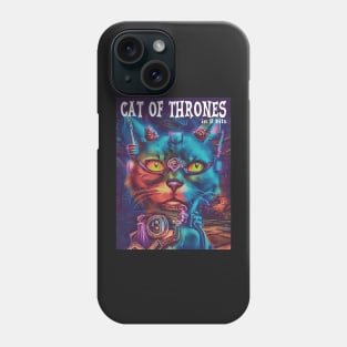 CAT OF THRONES in 8 bits Phone Case